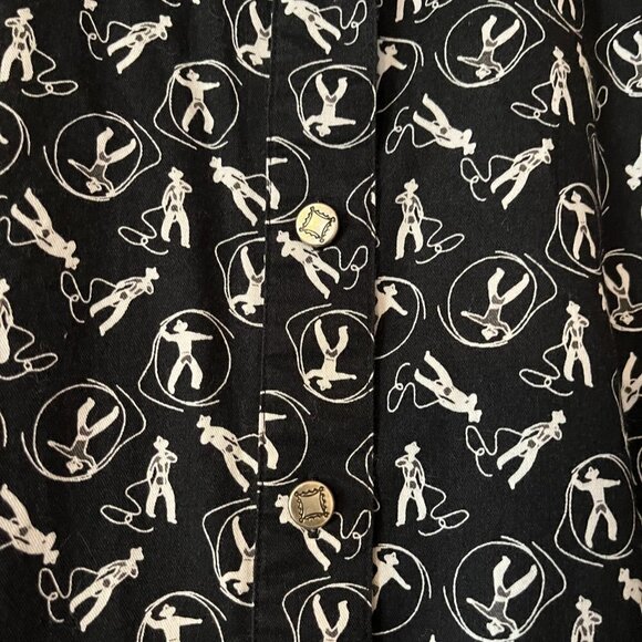 Vintage Wrangler Western Wear for Women Button Shirt Roping sz. Large - Picture 4 of 6